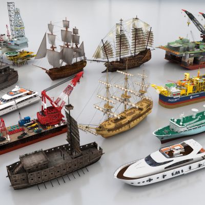  现代帆船快艇组合