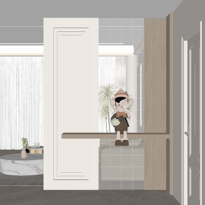 现代玄关隔断 隔断