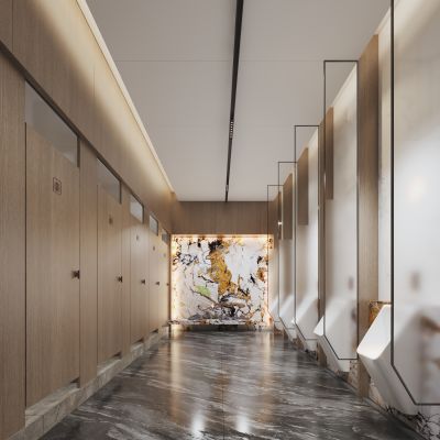 现代公共卫生间