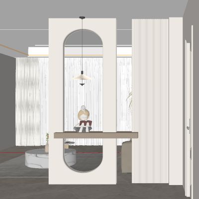 现代玄关隔断 隔断