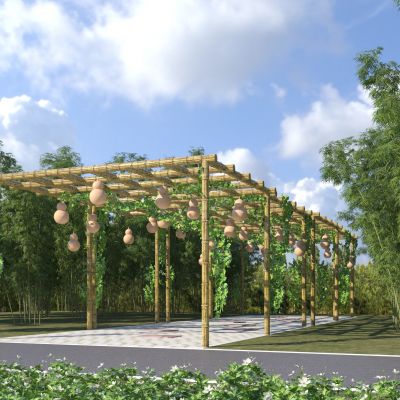 现代廊架 休闲廊架