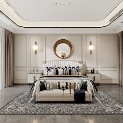 简欧卧室欧式卧室