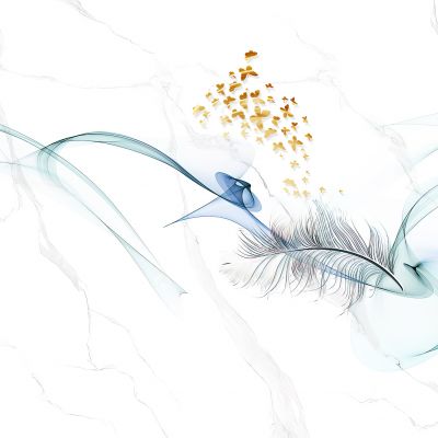 无缝连纹高清爵士白岩板大理石