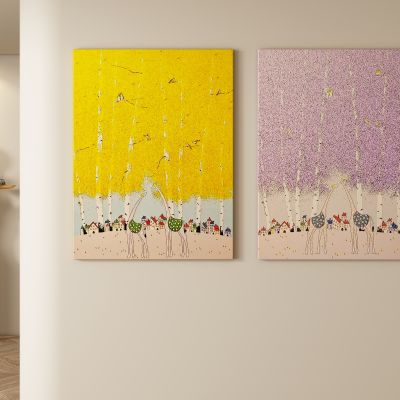 奶油风装饰画 挂画