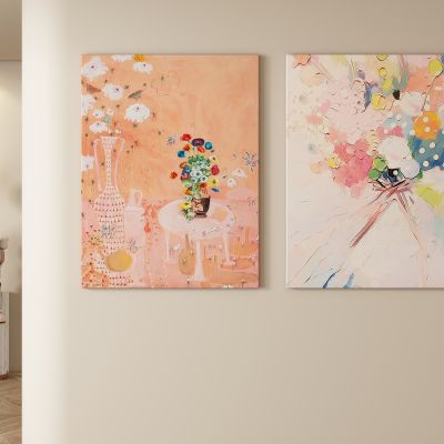 奶油风装饰画 挂画