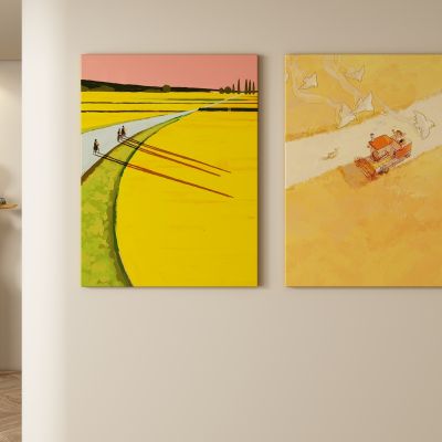 奶油风装饰画 挂画