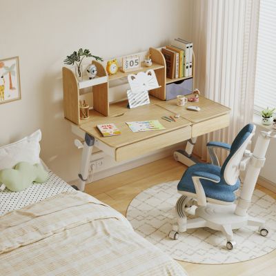 现代原木儿童桌椅 现代学习桌椅 儿童桌椅