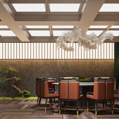 新中式餐厅包间