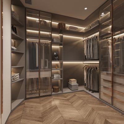 现代衣帽间