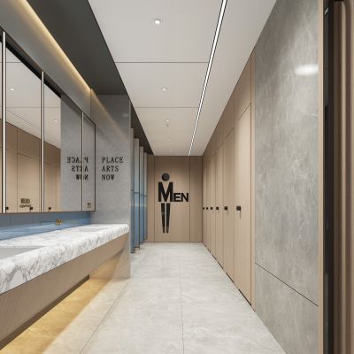 现代公共卫生间