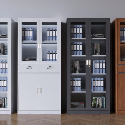 中古风文件档案柜 办公室铁皮柜 资料柜档案盒