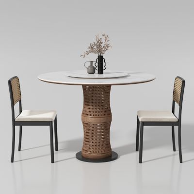 现代中古风餐桌椅