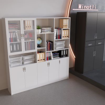 玻璃文件柜档案柜 办公室铁皮柜 资料柜档案盒