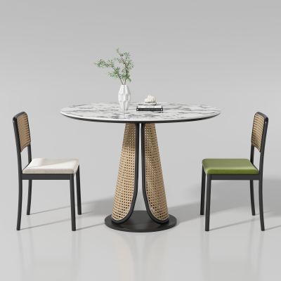 现代中古风餐桌椅