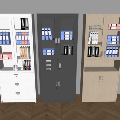 玻璃文件柜档案柜 办公室铁皮柜 资料柜档案盒