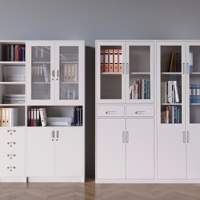 玻璃文件柜档案柜 办公室铁皮柜 资料柜档案盒