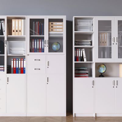 玻璃文件柜档案柜 办公室铁皮柜 资料柜档案盒