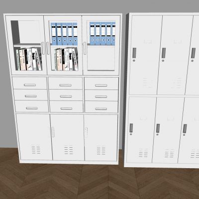 玻璃文件柜档案柜 办公室铁皮柜 资料柜档案盒