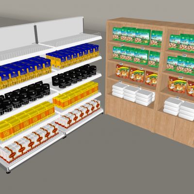 超市食品展示货架 陈列架展具展柜