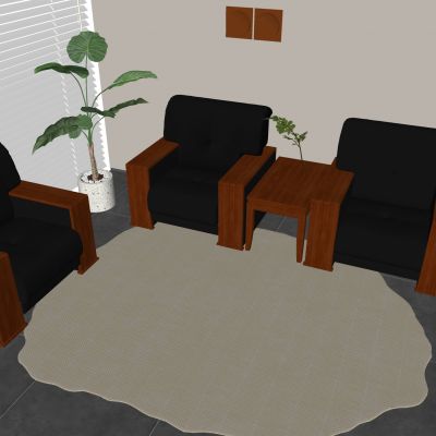 中式沙发茶几组合 会客接待沙发茶几 实木茶几软包沙发