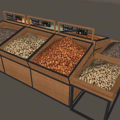 花生瓜子展示货架 坚果类陈列架展柜