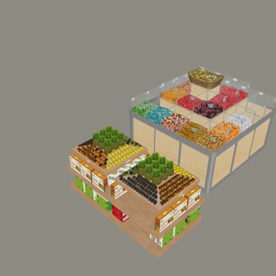 超市水果展示货架 糖果陈列架展柜