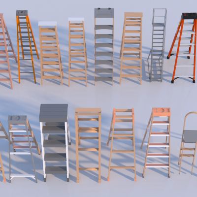 现代折叠梯子 爬梯手扶梯