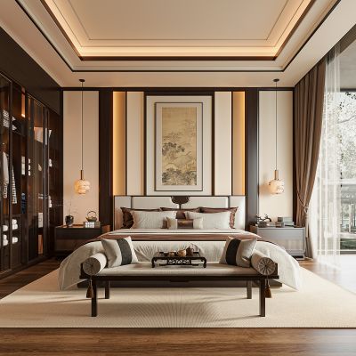 新中式卧室