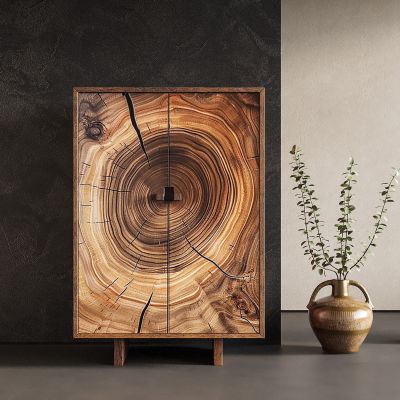 侘寂风装饰柜3D模型