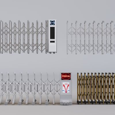 电动伸缩折叠门 道闸闸机门禁机