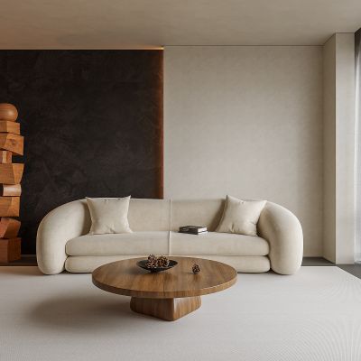 侘寂风沙发茶几