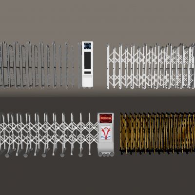 电动伸缩折叠门 道闸闸机门禁机