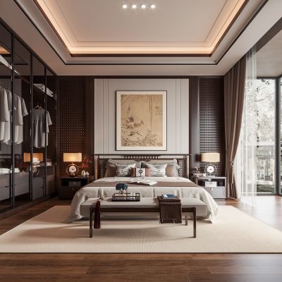 新中式卧室