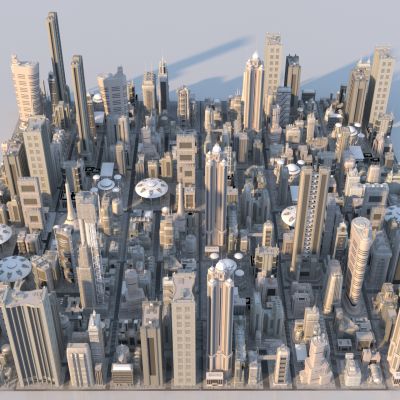 现代科幻未来城市