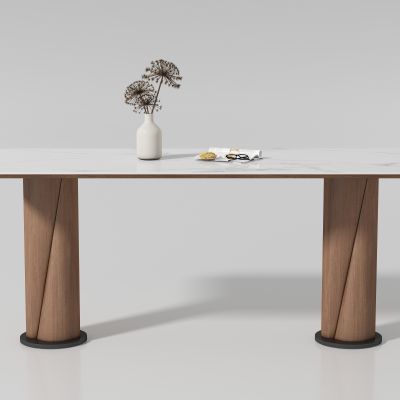 现代中古风长餐桌