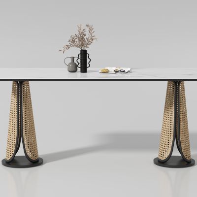 复古中古风长餐桌