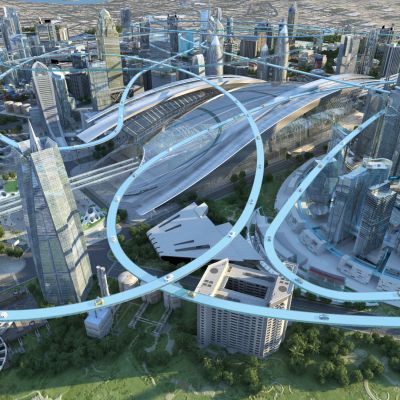 现代科幻未来城市