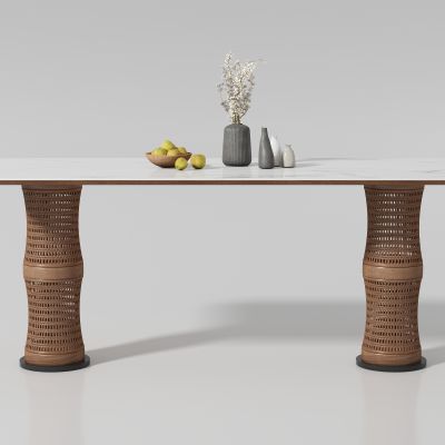 现代中古风长餐桌