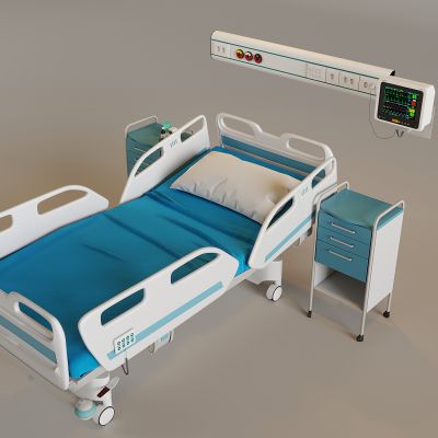 病房床医疗用床 功能床升降床 呼叫系统床头柜