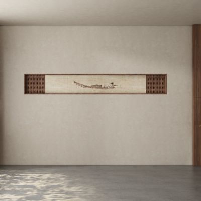 中古风餐厅 茶室 客厅背景墙