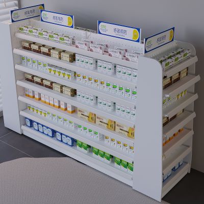  药店药品柜陈列柜 药房展示柜货架