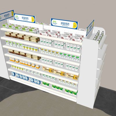  药店药品柜陈列柜 药房展示柜货架