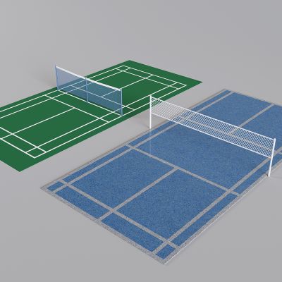 羽毛球训练场地 塑胶体育运动场地