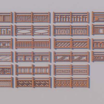 现代围栏护栏 木栏杆