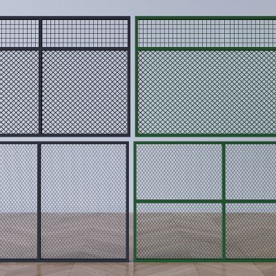 铁艺菱形网格片 铁丝网装饰隔断墙 镂空防护网