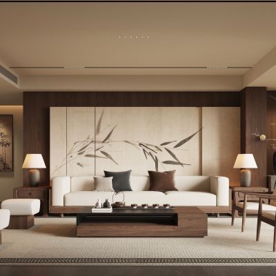 新中式宋式风客厅