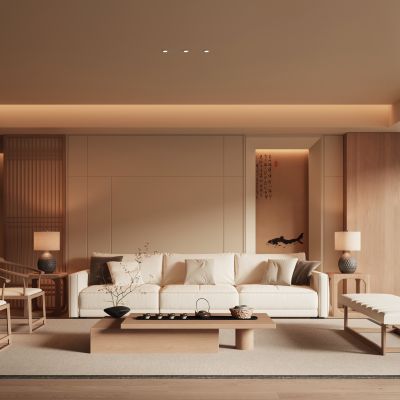 新中式宋式风客厅