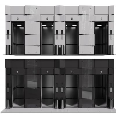 现代电梯 室内电梯 商场电梯