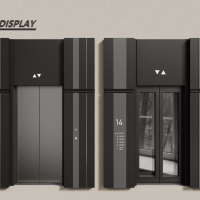 现代电梯 室内电梯 商场电梯