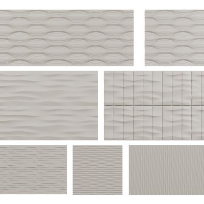 现代背景墙 波浪墙 波浪板 异形墙